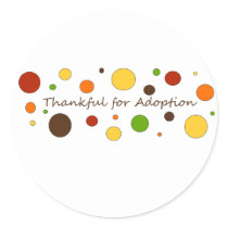 Thankful for Adoption stickers