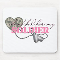 Thankful For My Soldier Mousepad
