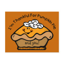 Thankful For Pie Custom Postcard