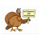 Thankful For Vegetarians Postcard