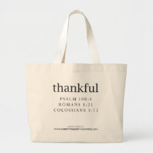 Thankful Tote Canvas Bag