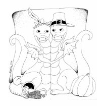Thankgsgiving Dragons t-shirts by BeMusedArt Thankgsgiving Dragons t-shirts