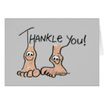 Thankle Cartoon Thank You Card