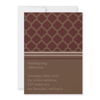 Thanks 4-Giving Invitation invitation