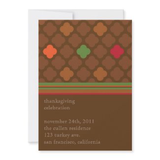 Thanks 4-Giving Invitation invitation