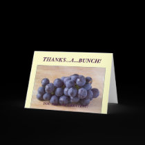 THANKS A BUNCH Greeting card