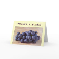THANKS A BUNCH Greeting card