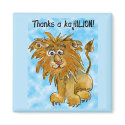 Thanks a kajilLION Thank You Magnet Blue