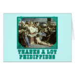 Thanks A Lot Phidippides Funny Marathon Tees Greeting Card