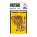 Thanks a milLION Custom Lion Postage postage