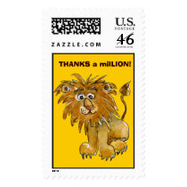 Thanks a milLION Custom Lion Postage postage