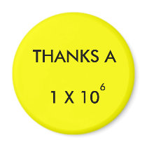 THANKS A MILLION - magnet