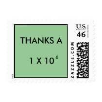 THANKS A MILLION - postage stamps