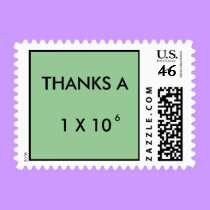 THANKS A MILLION - postage stamps