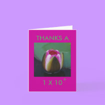 THANKS A MILLION - thank-you card cards