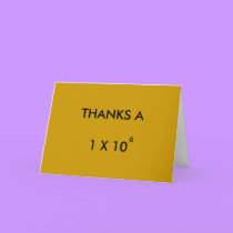 THANKS A MILLION - thank-you card by Horseshoes3 THANKS A MILLION - thank-you card