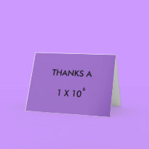 THANKS A MILLION - thank-you card cards