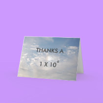 THANKS A MILLION - thank-you card cards