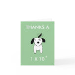 THANKS A MILLION - thank-you card