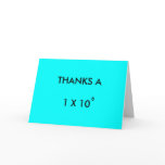 THANKS A MILLION - thank-you card