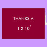 THANKS A MILLION - thank-you card cards