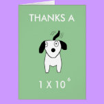 THANKS A MILLION - thank-you card cards