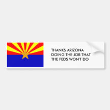 Thanks Arizona Bumper Sticker