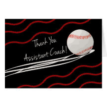 Thanks Assistant Baseball Coach, Fast Ball Cards