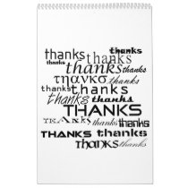 Thanks Calendar Long by hectorfuen Thanks Calendar Long