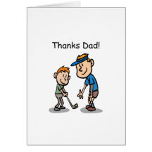 Thanks Dad! Golf Design Card