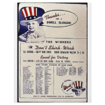 Thanks For A Swell Slogan, The Winners Don't Shirk flyers