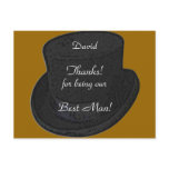 Thanks for Being Our Best Man Card Template Post Card