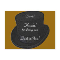 Thanks for Being Our Best Man Card Template postcards