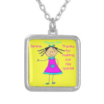 Thanks for being our Flower Girl Necklace
