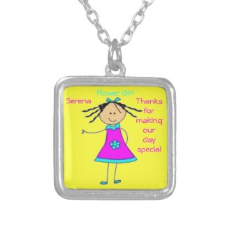 Thanks for being our Flower Girl Necklace