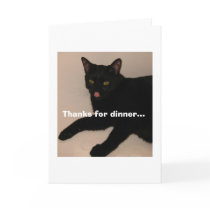 Thanks for Dinner - Kitty cards
