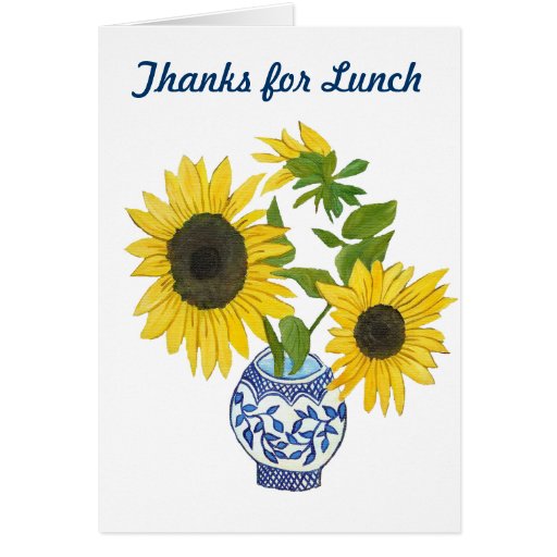 Thanks for Lunch Note Card | Zazzle