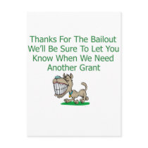 Thanks For The Bail Out postcards by DesignsbySylvia Thanks For The Bail Out postcards