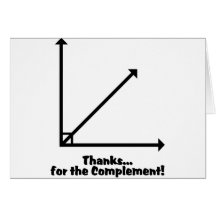thanks for the complement card