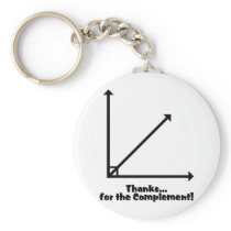 thanks for the complement key chain