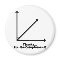 thanks for the complement refrigerator magnet