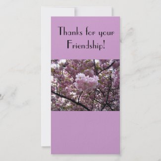 Thanks for your Friendship photo Card photocard