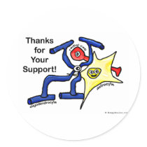 Thanks for Your Support Sticker