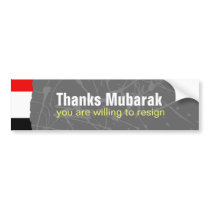 Thanks Mubarak Bumper Sticker