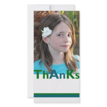 Thanks photo card
