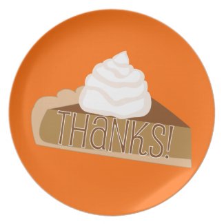 Thanks! Pumpkin Pie Thank you Plate plate