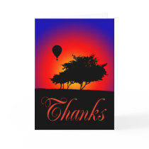 THANKS - SUNSET WITH BALLOON cards by dgpaulart THANKS - SUNSET WITH BALLOON cards