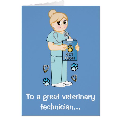 Thanks to a Veterinary Technician Cards