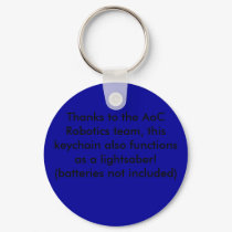 Thanks to the AoC Robotics team, this keychain ...