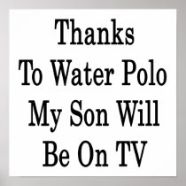 Thanks To Water Polo My Son Will Be On TV
